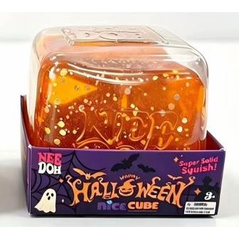 Nee Doh Nice Cube — Halloween Orange Glitter