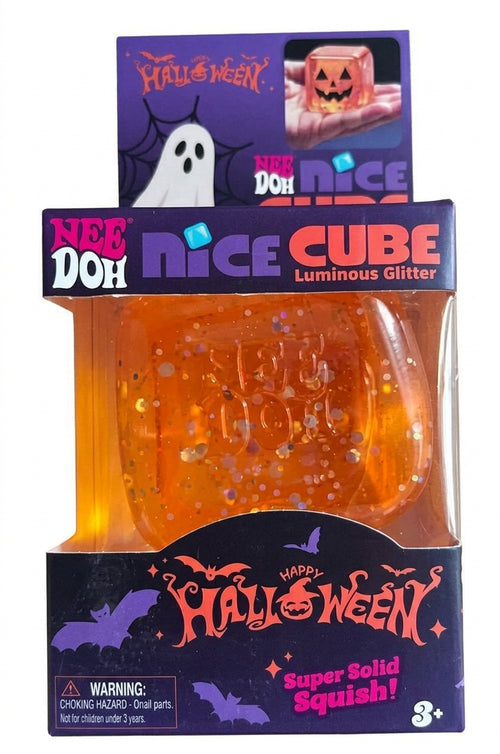 Nee Doh Nice Cube — Halloween Luminous Glitter