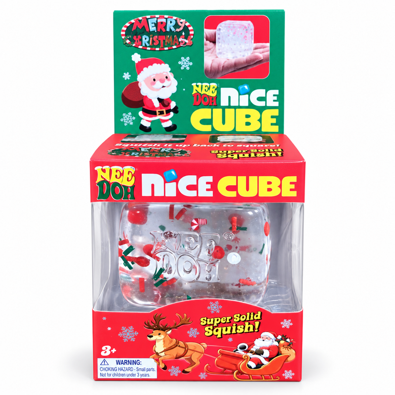 Nee Doh Nice Cube — Christmas Candy Cane